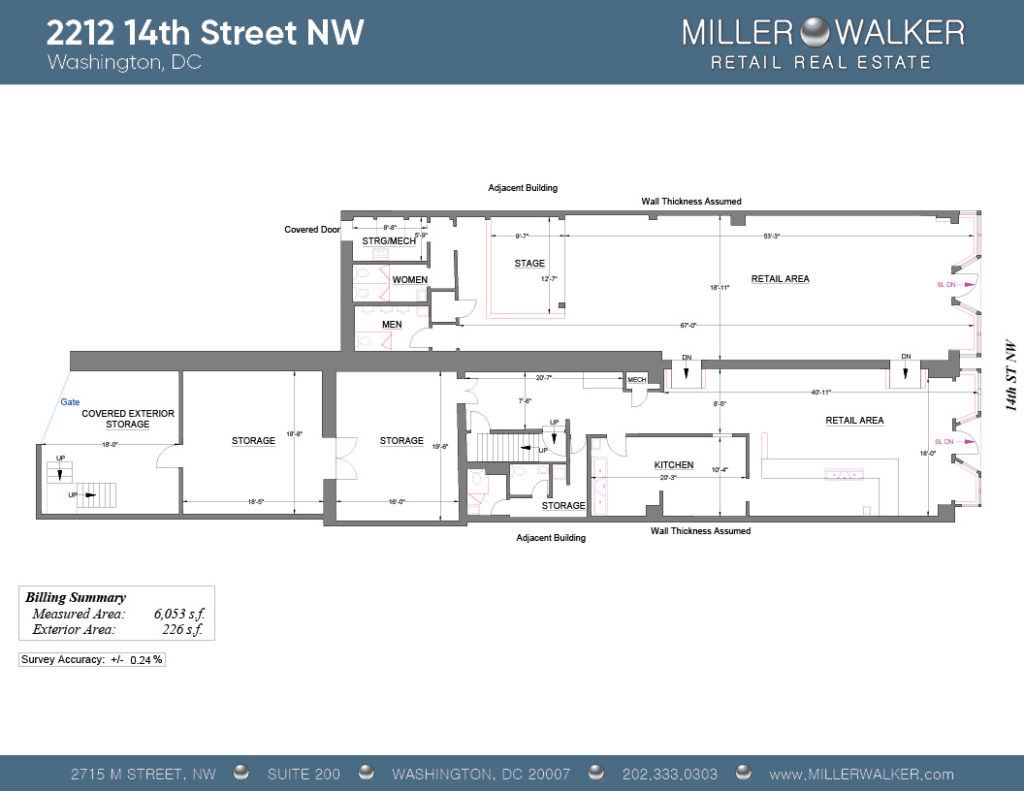 2212 14th Street NW restaurant Floor plans