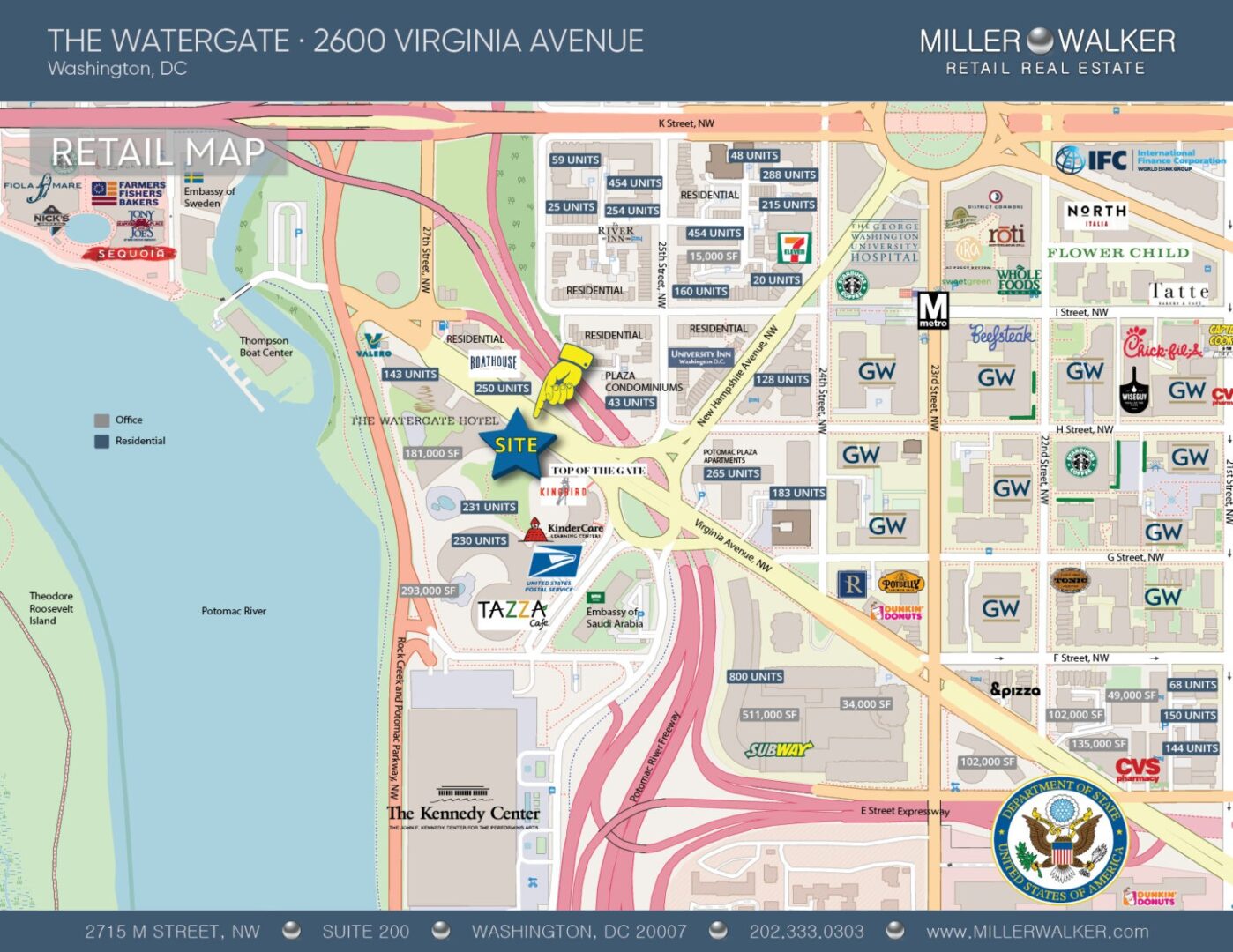 2600 Watergate Retail Map