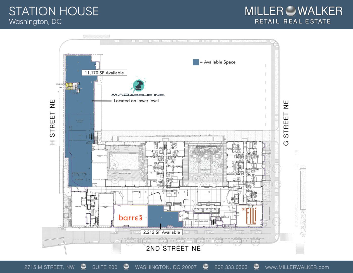 Floor Plans Retail Space for Lease DC - Station House 701 2nd street, NE restaurant space for lease - H Street corridor Retail brokers dc