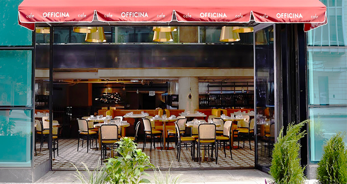 Former 2nd generation café with outdoor patio seating available for lease at 1615 L Street NW in Washington, DC