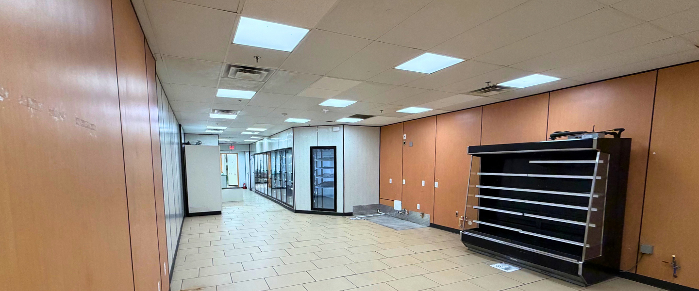 Interior view of retail space for lease at 637 A Pennsylvania Avenue SE in Capitol Hill, Washington DC