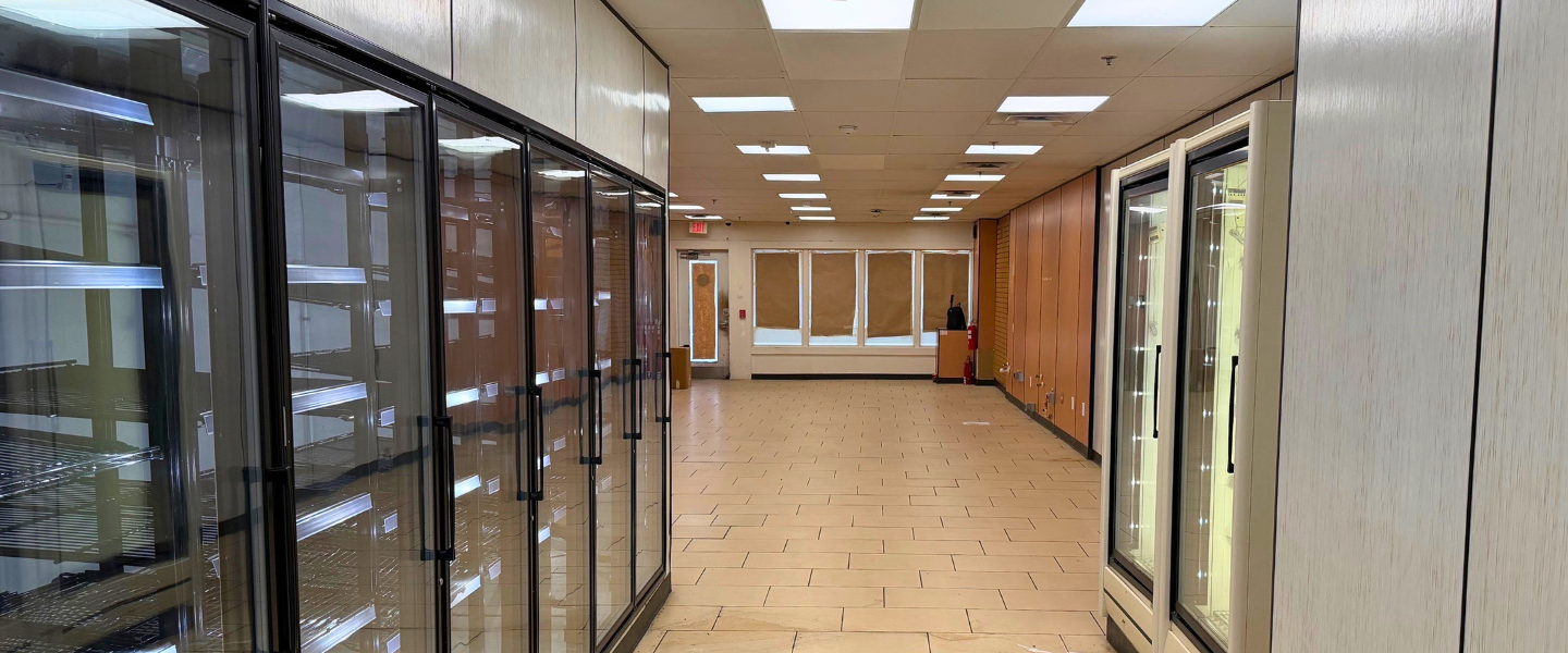 Interior corridor view of retail space for lease at 637 A Pennsylvania Avenue SE in Capitol Hill, Washington DC