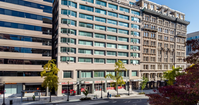 Thumbnail image of 717 14th Street NW in Washington DC showing up to 7,969 SF of retail space for lease.